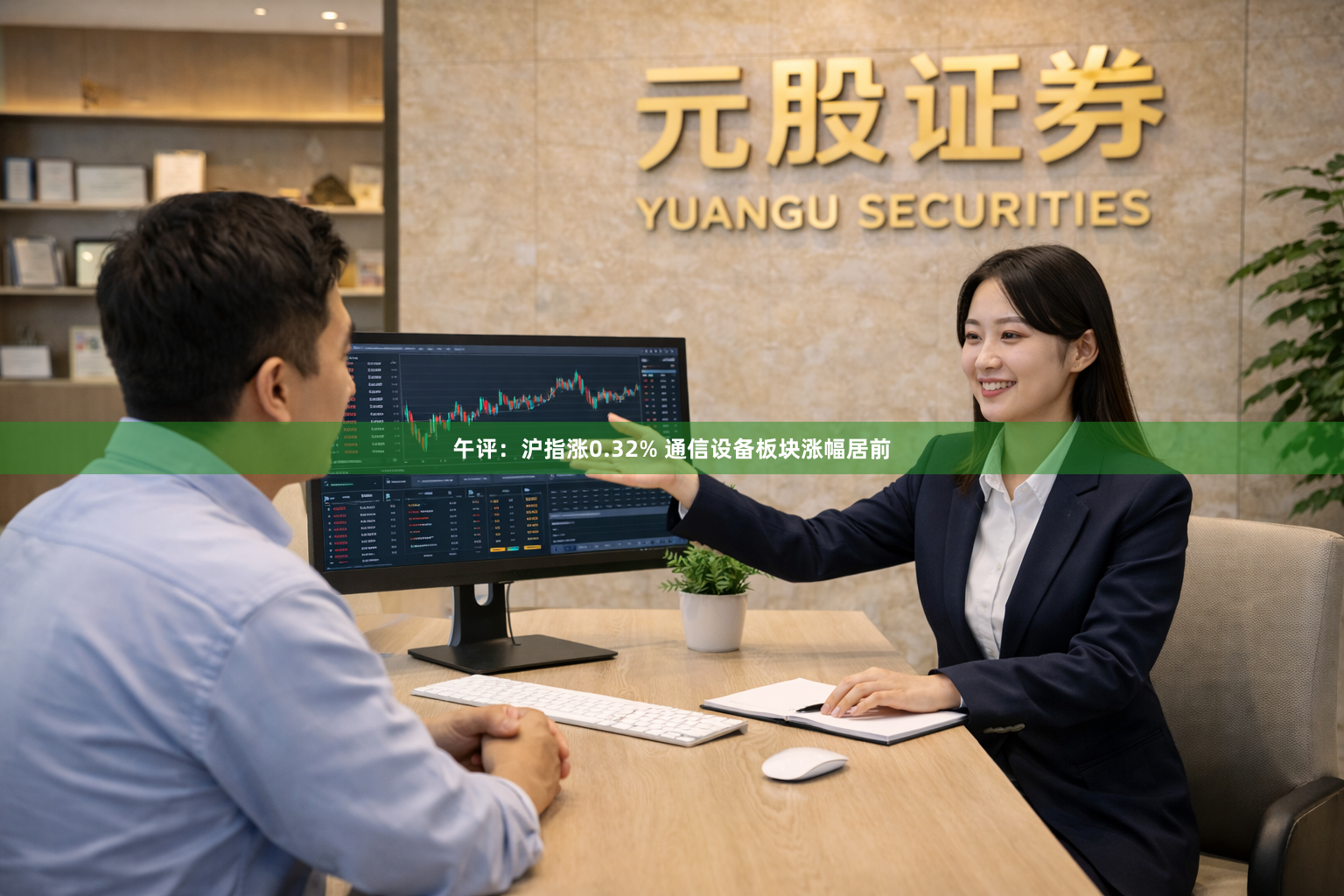 午评：沪指涨0.32% 通信设备板块涨幅居前