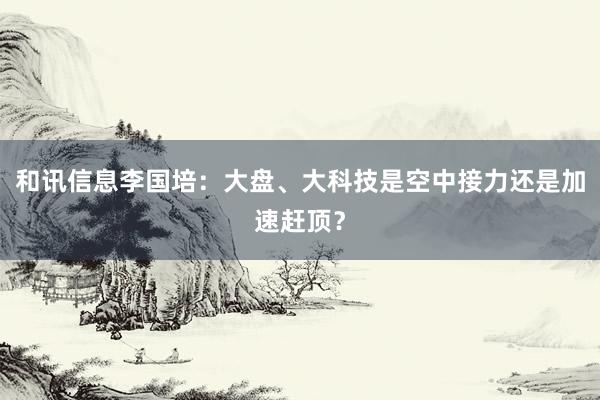 和讯信息李国培：大盘、大科技是空中接力还是加速赶顶？