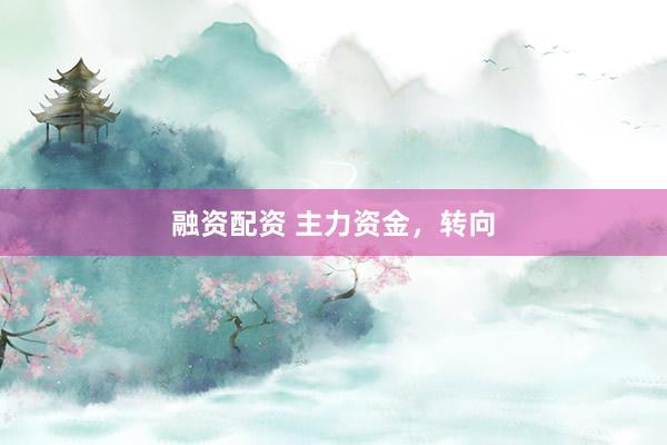 融资配资 主力资金，转向