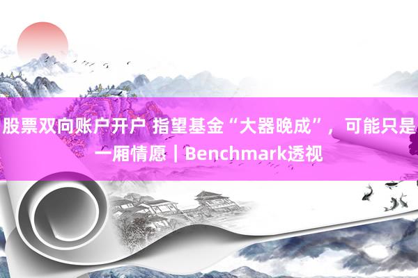 股票双向账户开户 指望基金“大器晚成”，可能只是一厢情愿｜Benchmark透视