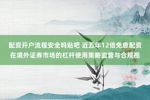 配资开户流程安全吗贴吧 近五年12倍免息配资在境外证券市场的杠杆使用策略监管与合规视
